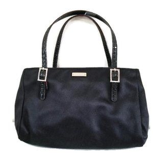 KATE SPADE VINTAGE BLACK SATIN PURSE NEW!